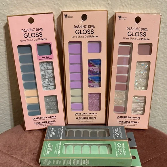 Dashing Diva Gloss Ultra Shine Gel Palette - Blue, Green, Purple - Picture 4 of 4